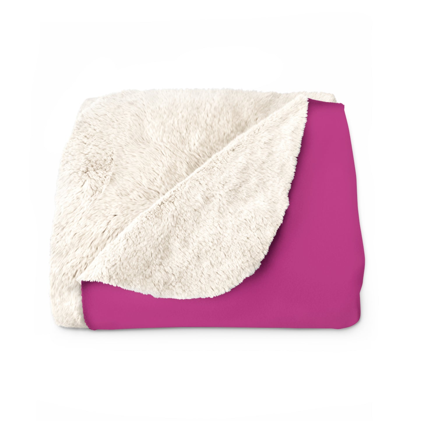 Sherpa Fleece Blanket In Pink