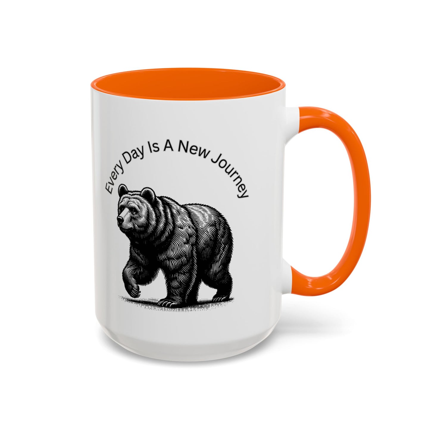 Every day is a new Journey Two tone Accent Coffee Mug (11, 15oz)