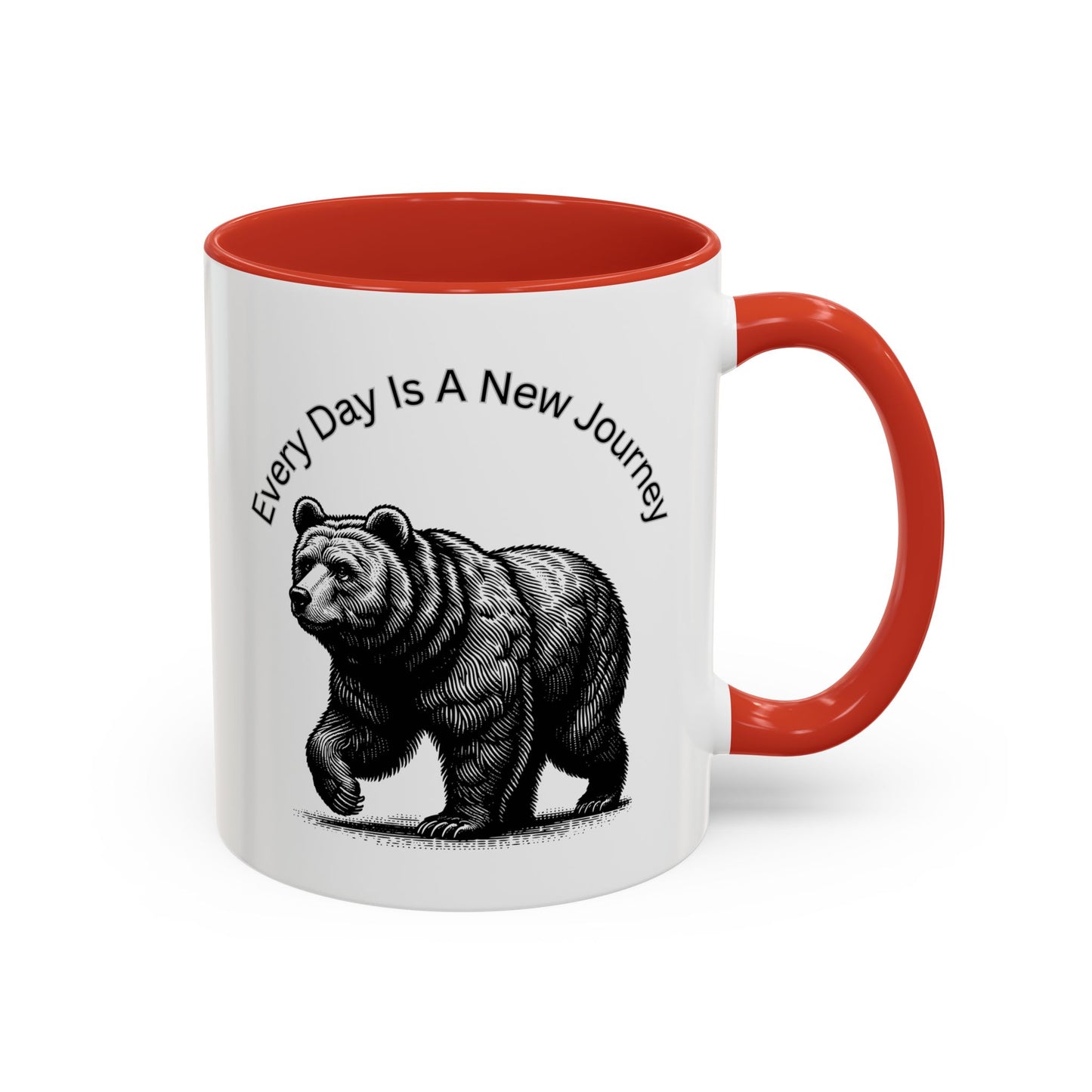 Every day is a new Journey Two tone Accent Coffee Mug (11, 15oz)