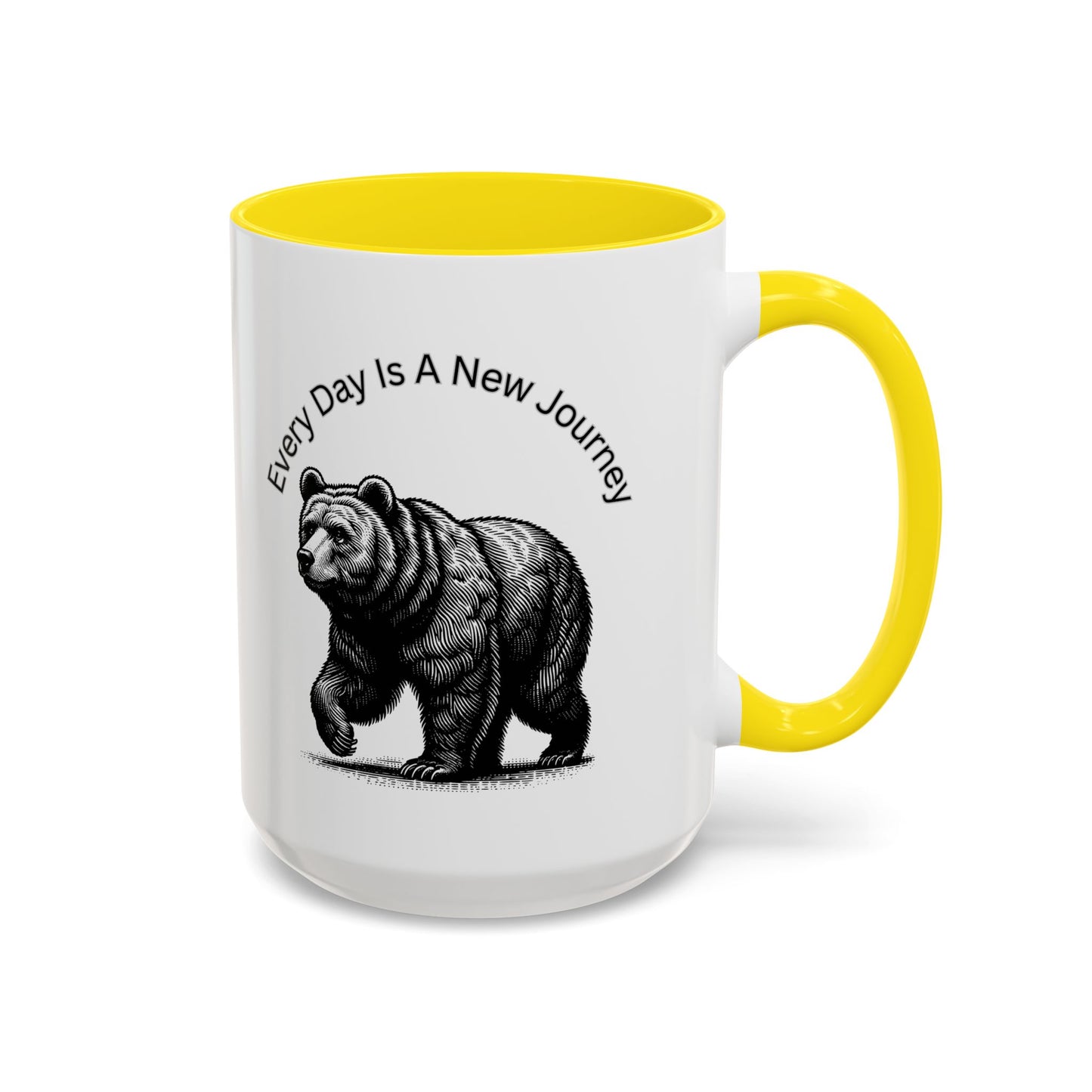 Every day is a new Journey Two tone Accent Coffee Mug (11, 15oz)