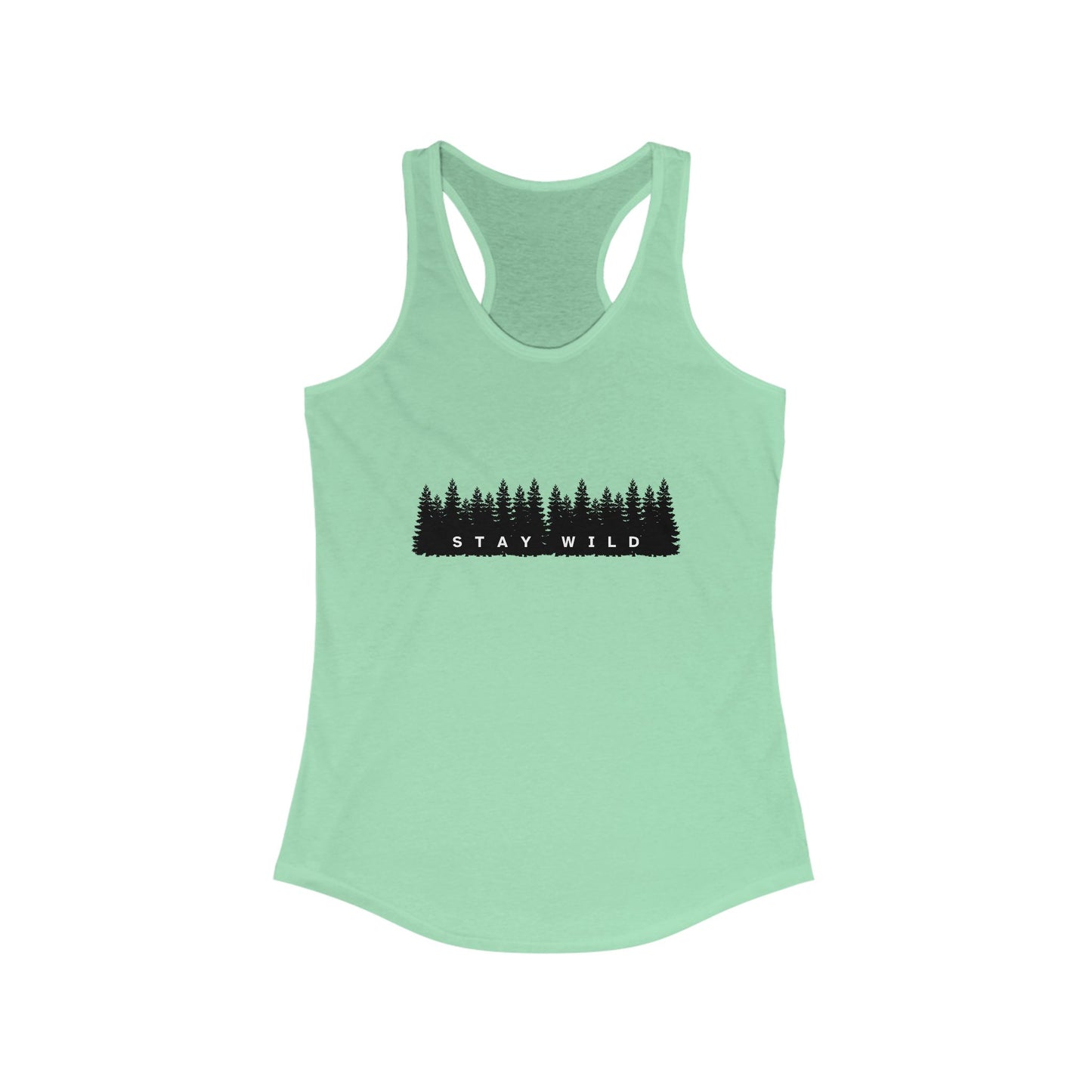 Stay Wild Women's Racerback Tank Top - Perfect for Outdoor Adventures and Casual Wear