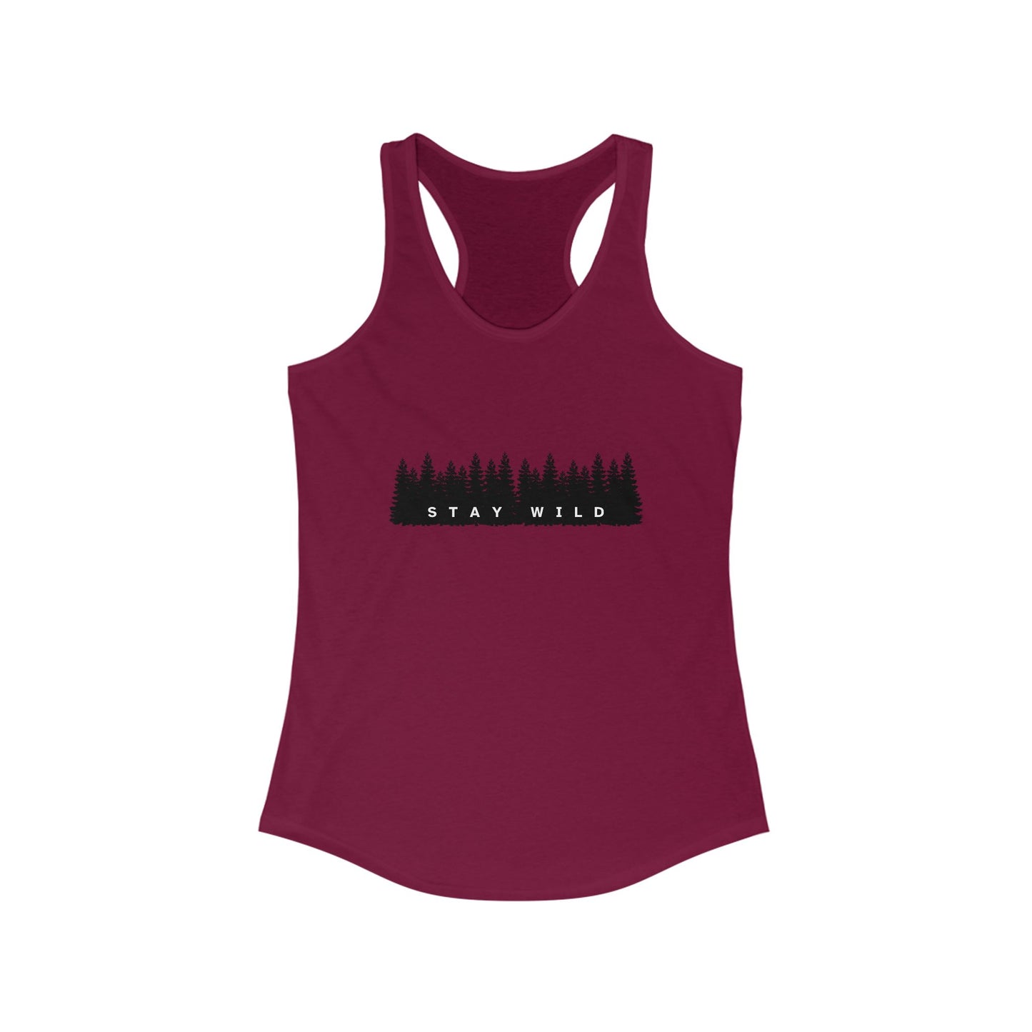 Stay Wild Women's Racerback Tank Top - Perfect for Outdoor Adventures and Casual Wear