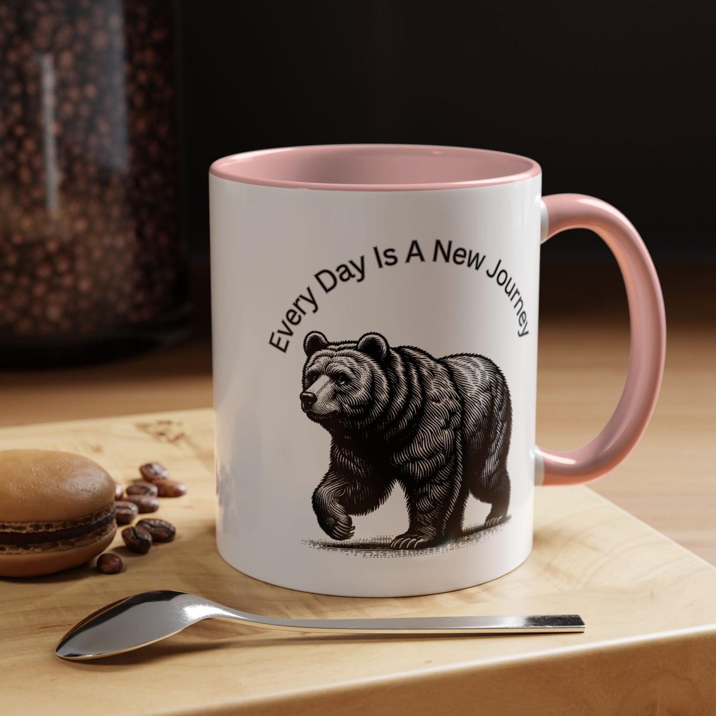 Every day is a new Journey Two tone Accent Coffee Mug (11, 15oz)