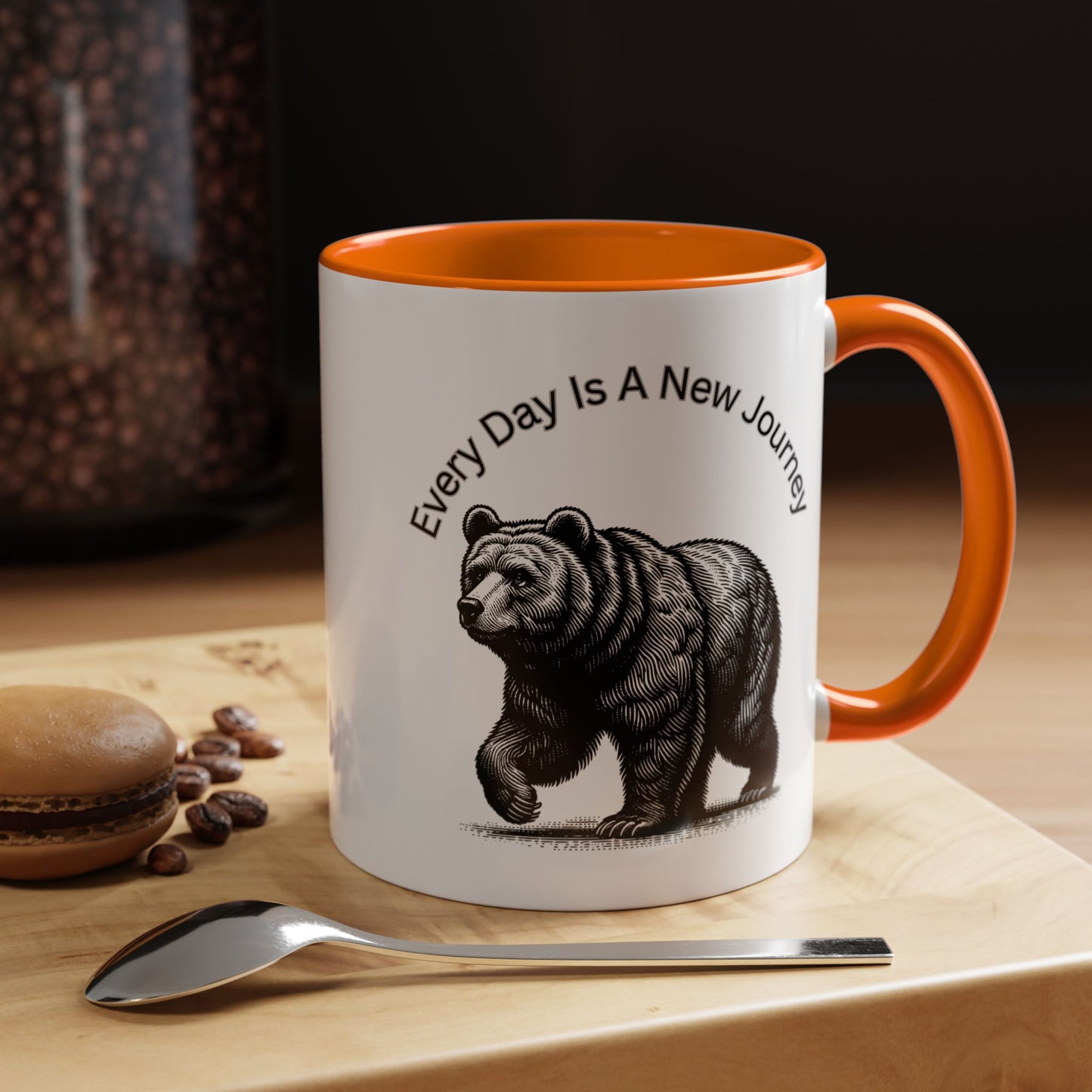 Every day is a new Journey Two tone Accent Coffee Mug (11, 15oz)