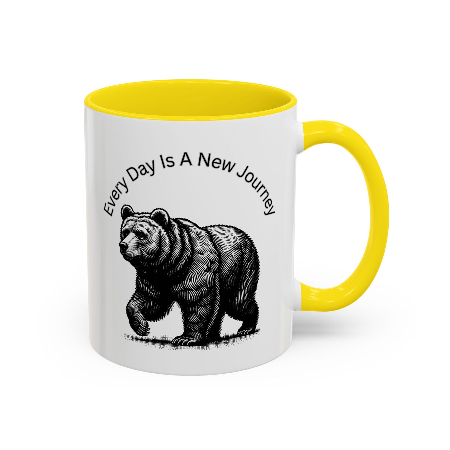 Every day is a new Journey Two tone Accent Coffee Mug (11, 15oz)