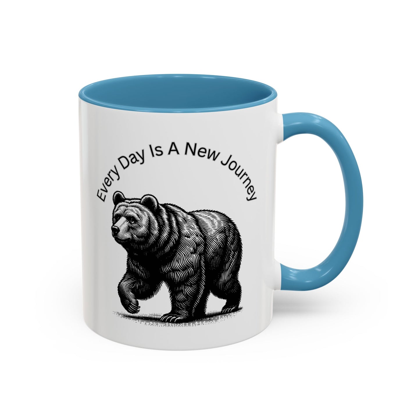 Every day is a new Journey Two tone Accent Coffee Mug (11, 15oz)