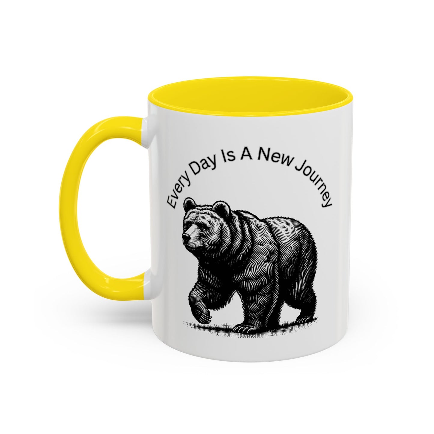 Every day is a new Journey Two tone Accent Coffee Mug (11, 15oz)