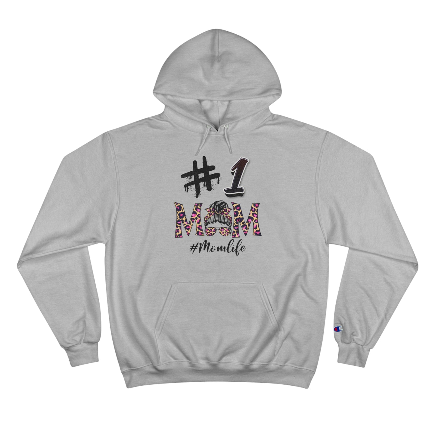 #1 Mom Hoodie - Champion Pullover for Mother's Day and Everyday Comfort