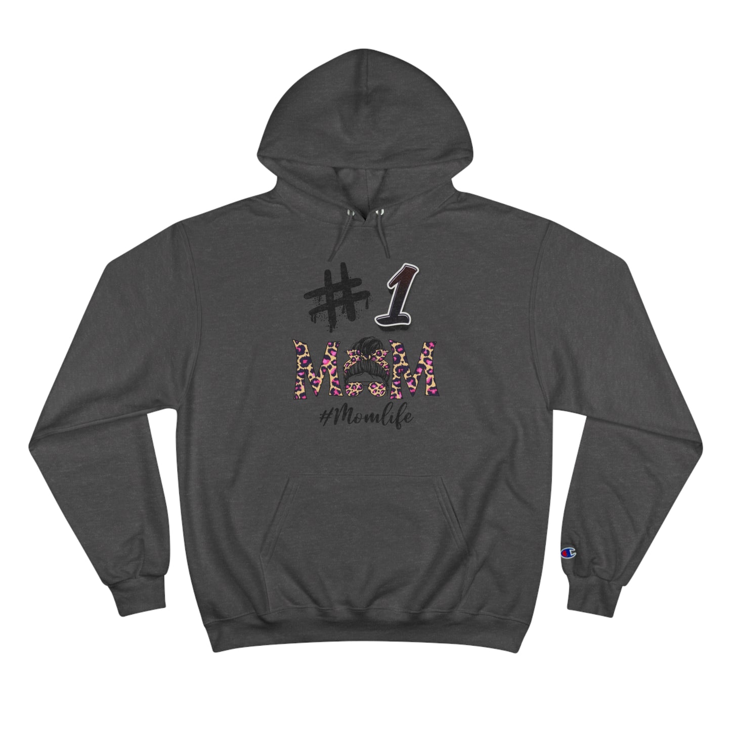 #1 Mom Hoodie - Champion Pullover for Mother's Day and Everyday Comfort