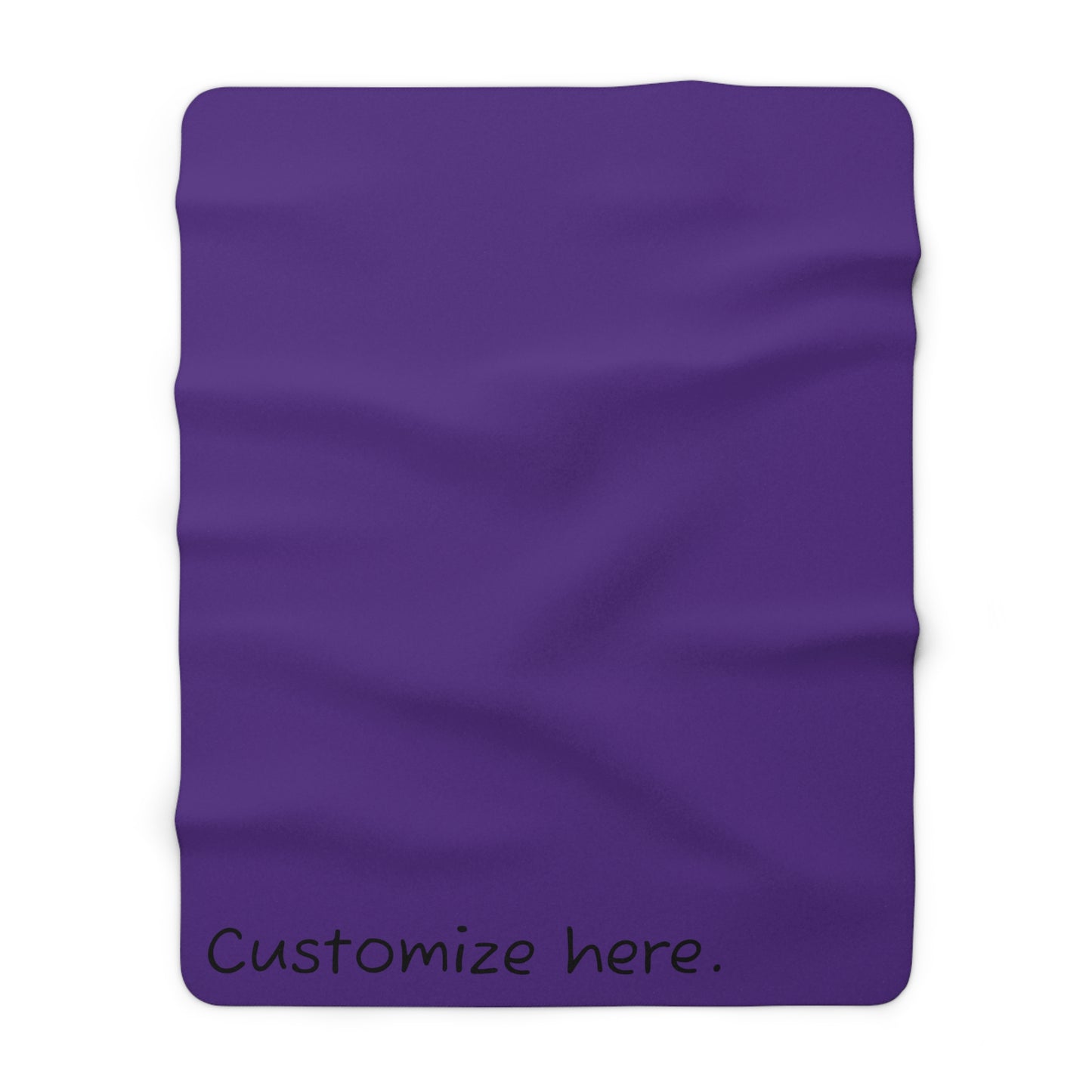 Sherpa Fleece Blanket In Purple