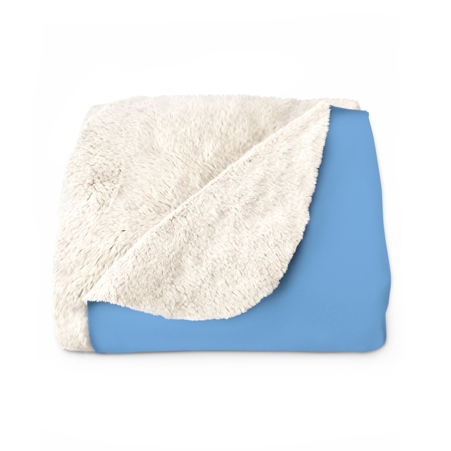 Sherpa Fleece Blanket in Light Blue