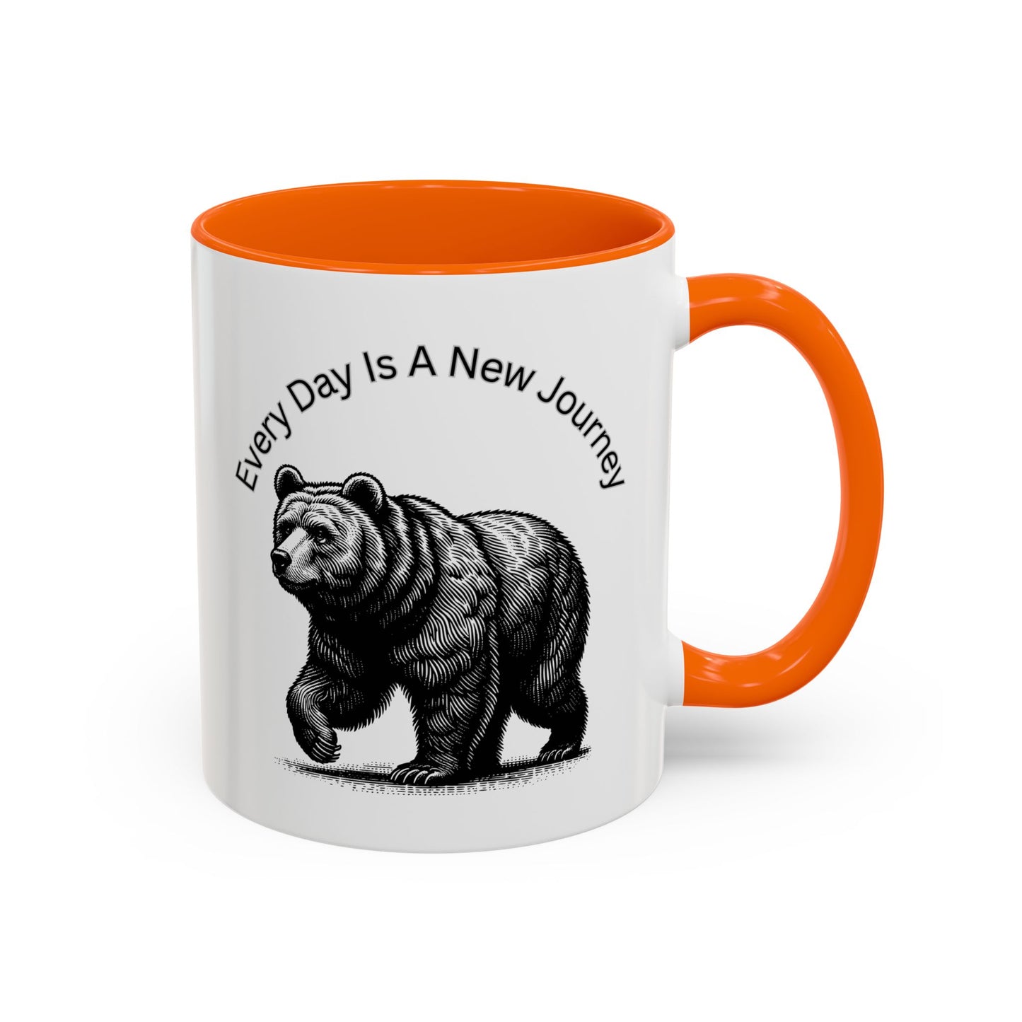 Every day is a new Journey Two tone Accent Coffee Mug (11, 15oz)