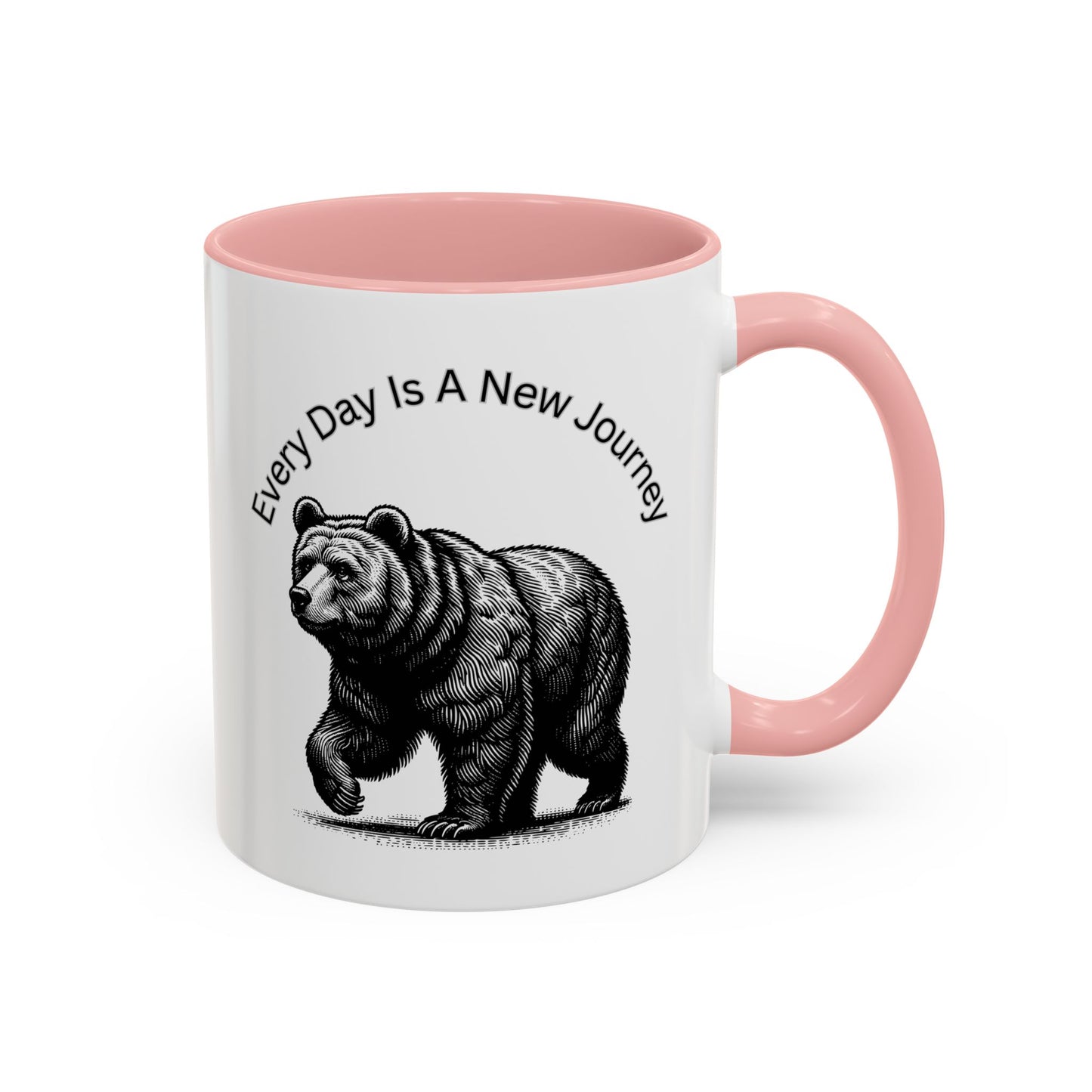 Every day is a new Journey Two tone Accent Coffee Mug (11, 15oz)