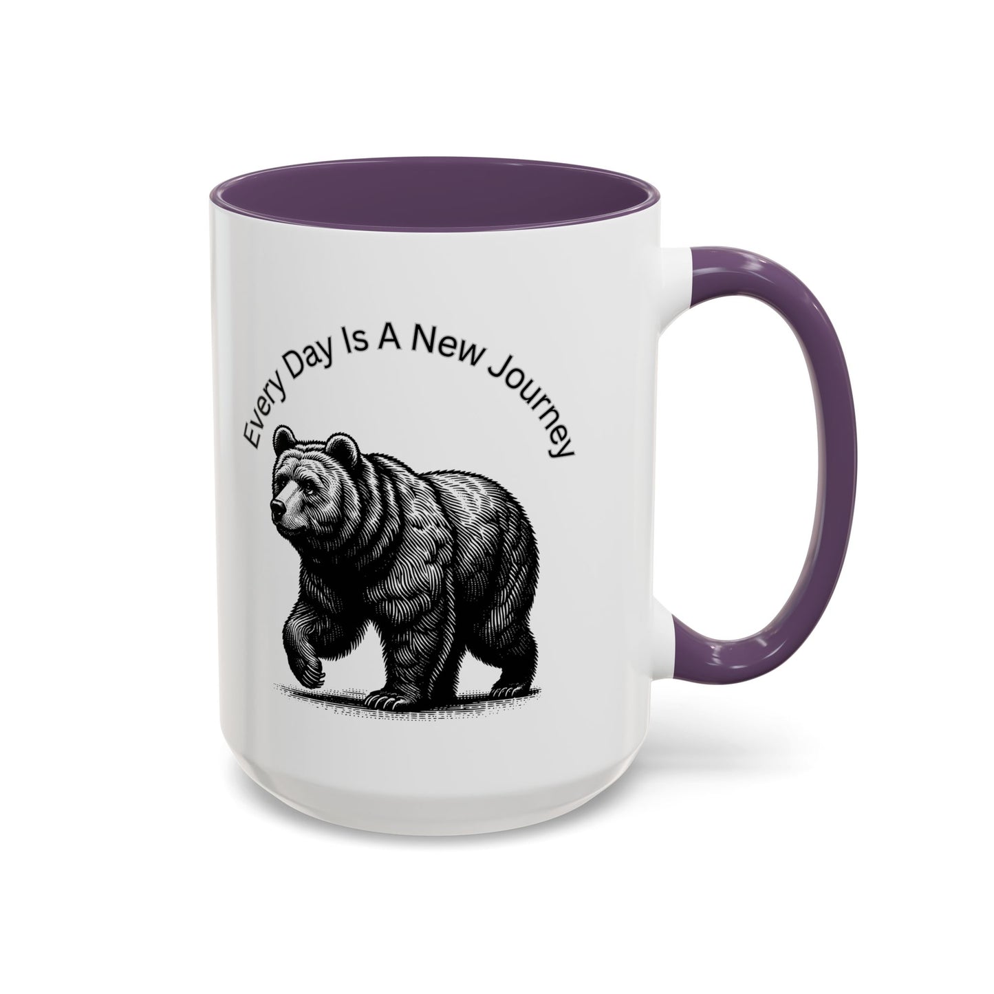 Every day is a new Journey Two tone Accent Coffee Mug (11, 15oz)