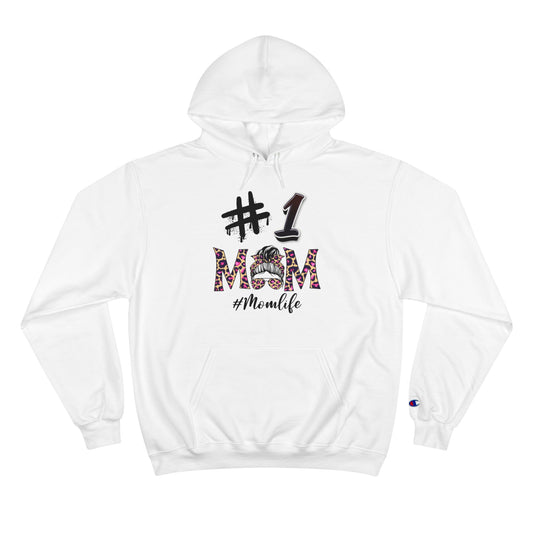 #1 Mom Hoodie - Champion Pullover for Mother's Day and Everyday Comfort