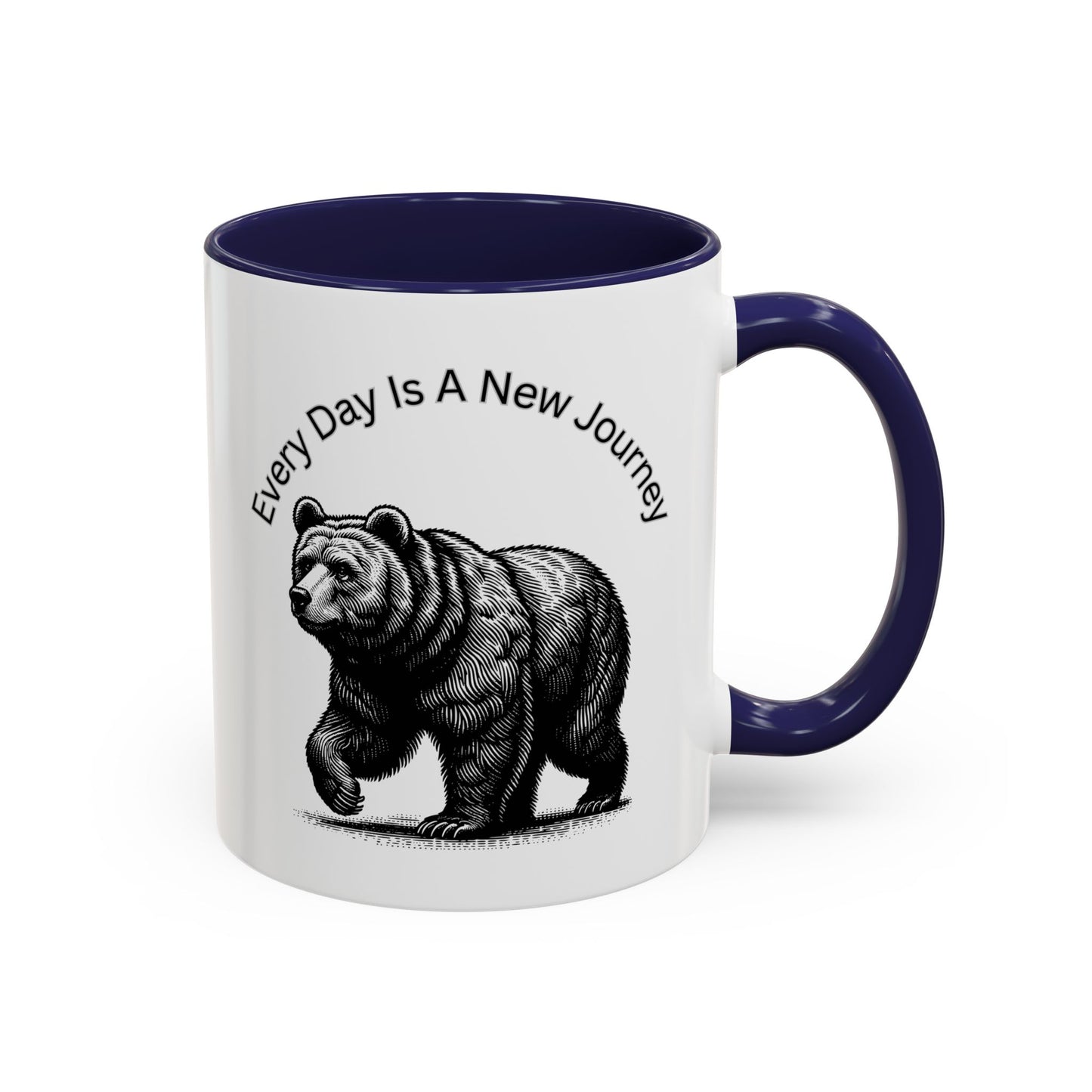 Every day is a new Journey Two tone Accent Coffee Mug (11, 15oz)