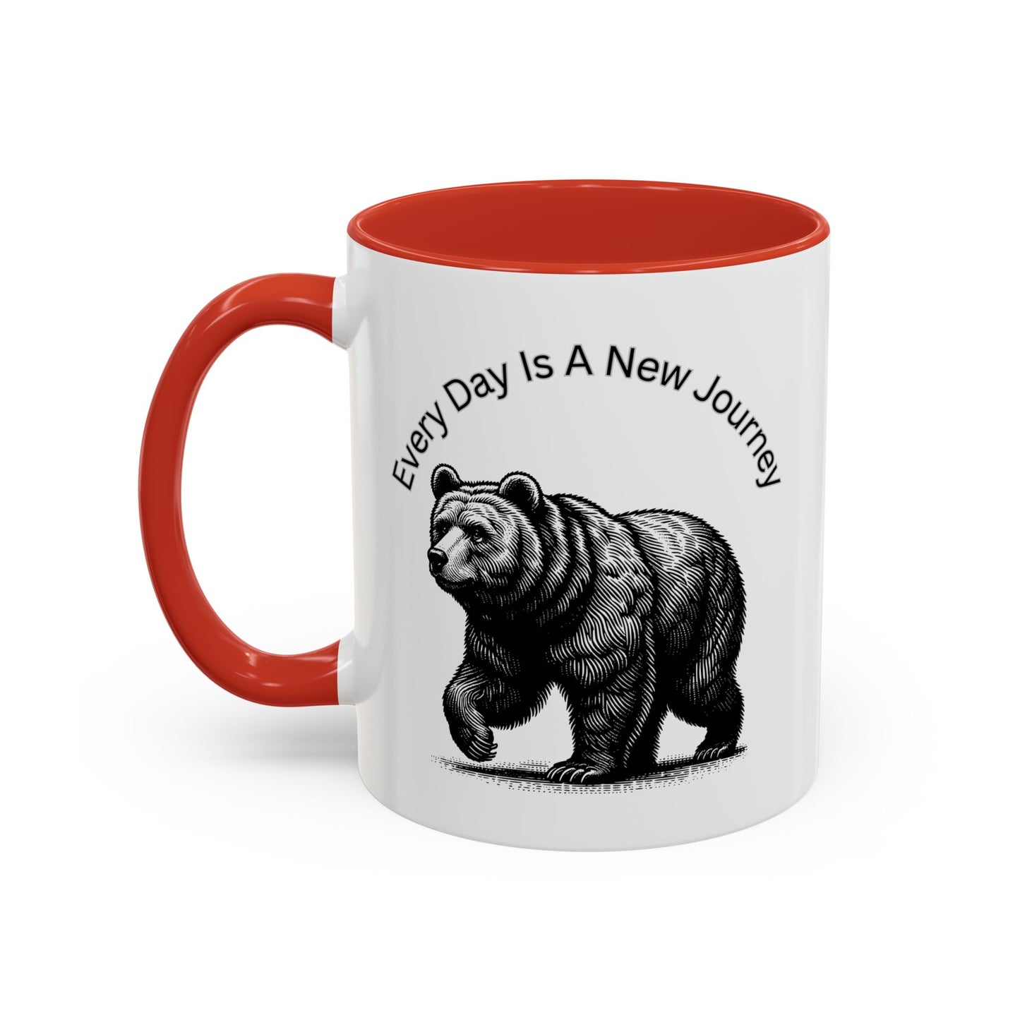 Every day is a new Journey Two tone Accent Coffee Mug (11, 15oz)