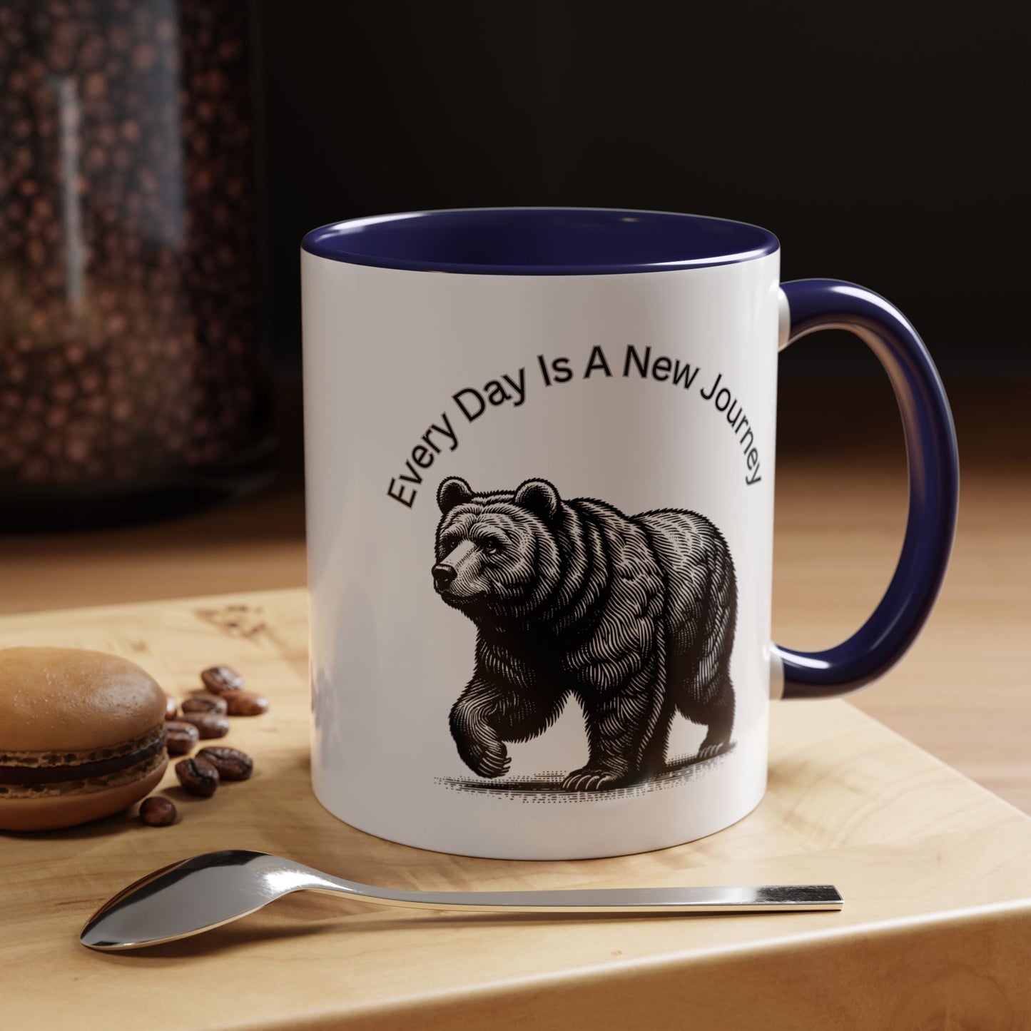 Every day is a new Journey Two tone Accent Coffee Mug (11, 15oz)