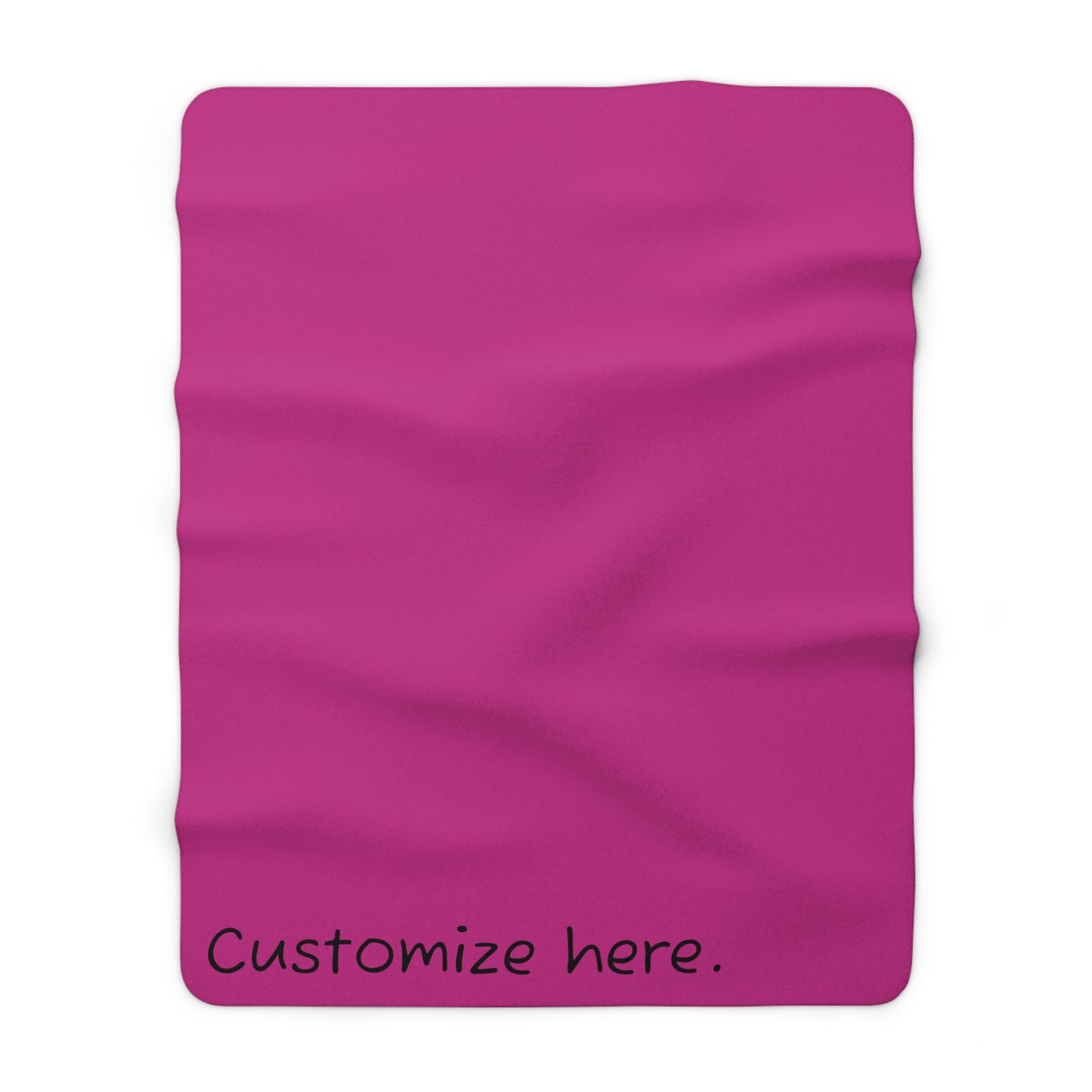 Sherpa Fleece Blanket In Pink