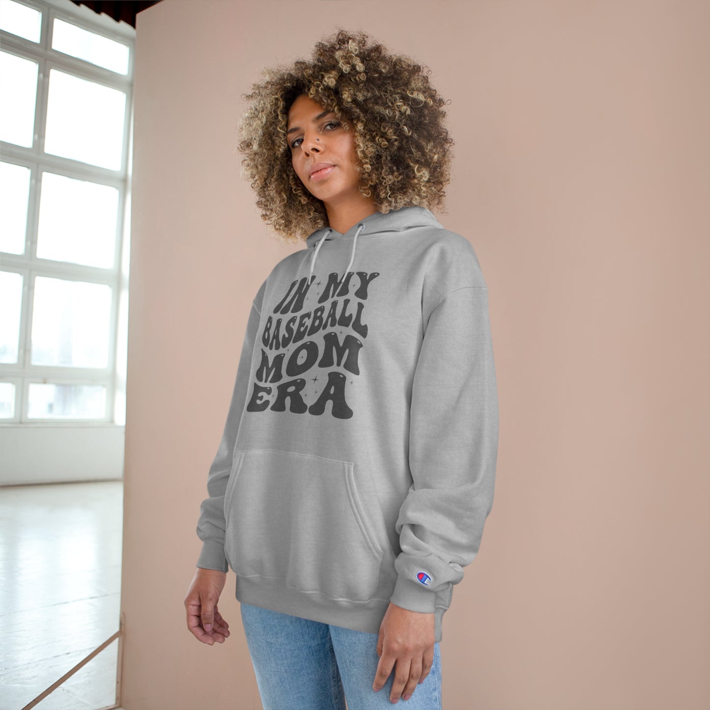 In My Baseball Mom Era Hoodie | Champion Sweatshirt for Sporty Moms | Perfect Gift for Baseball Season