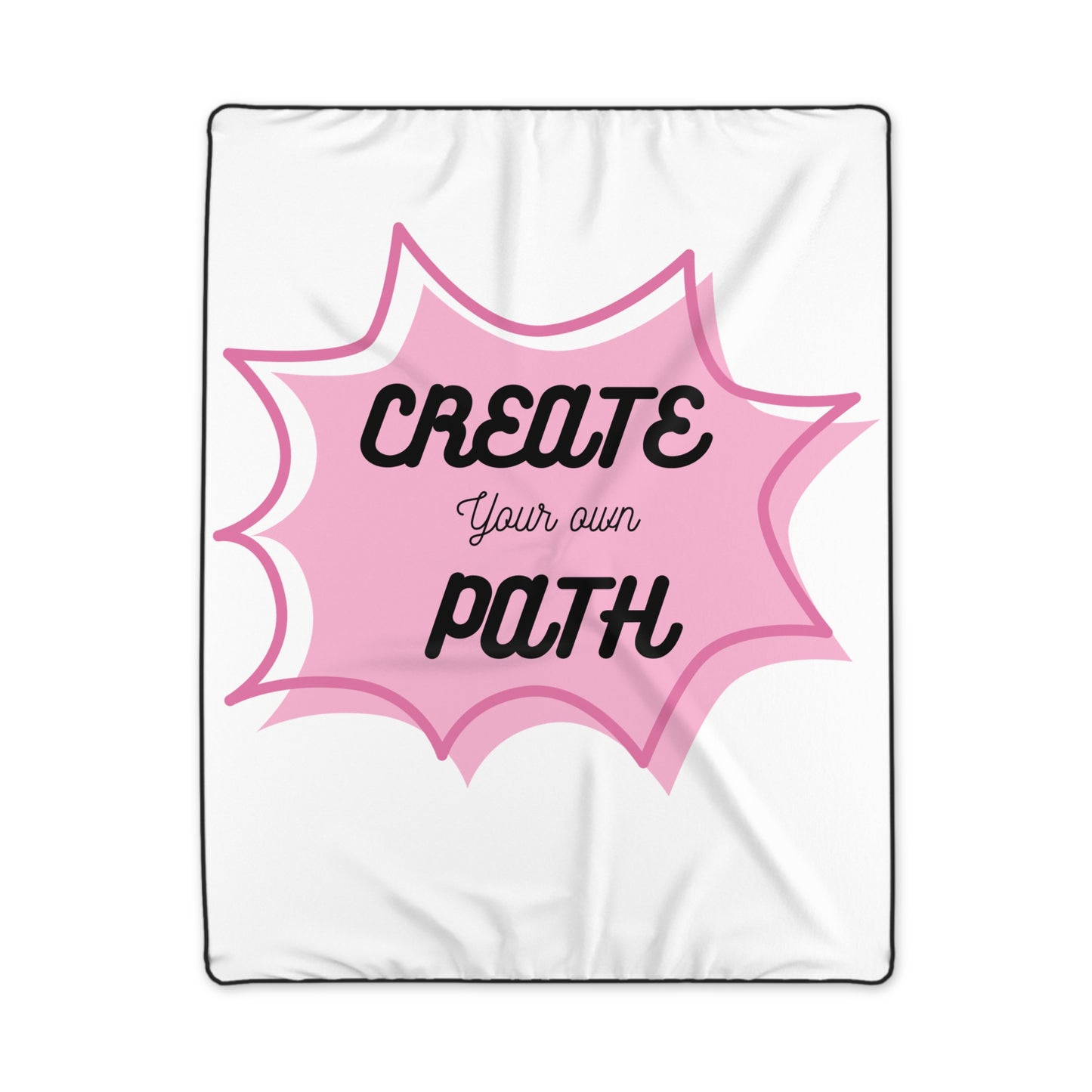 Inspirational Polyester Blanket - "Create Your Own Path" Design