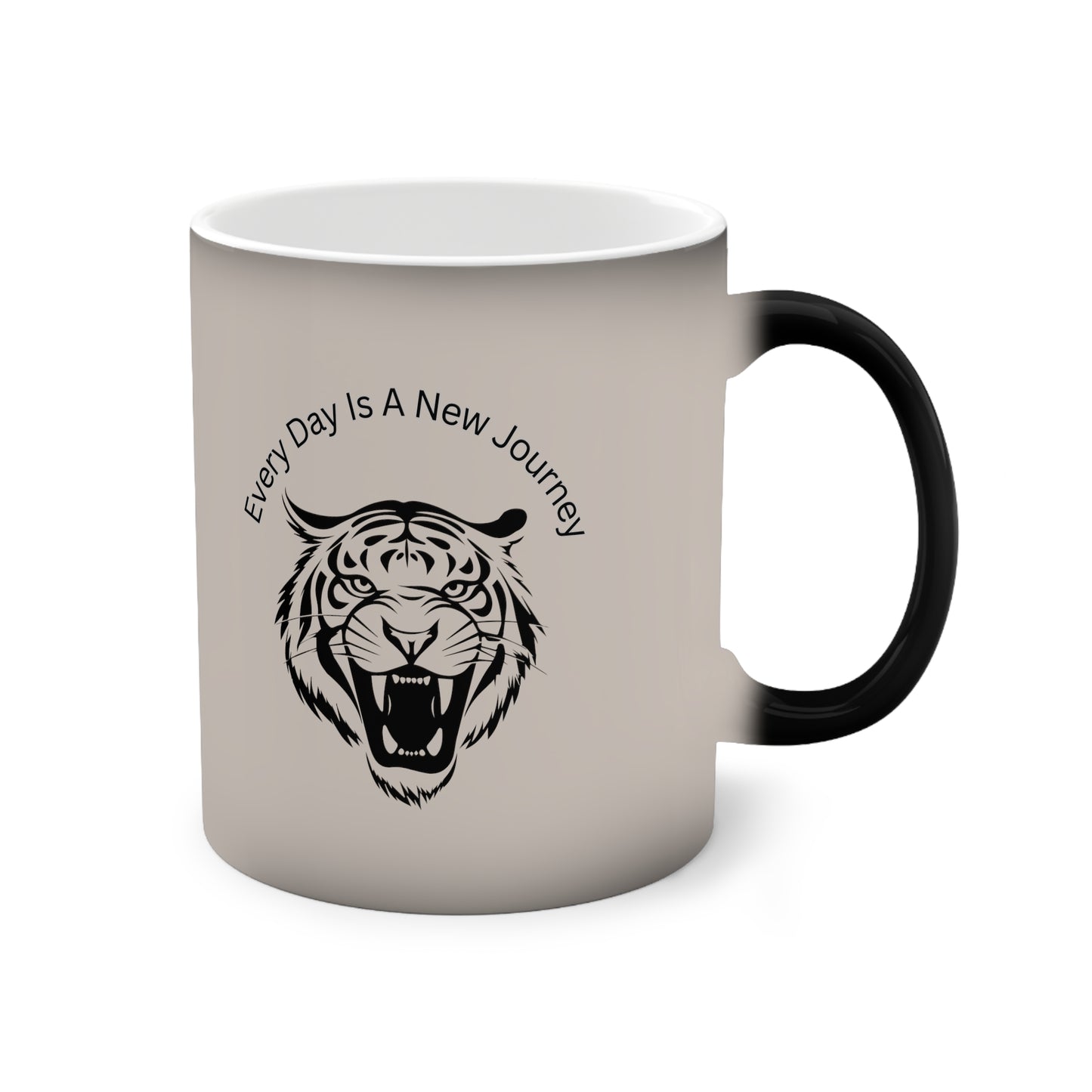 "Tiger" Every Day is a Journey Color-Changing Mug – Inspirational 11oz Coffee Cup