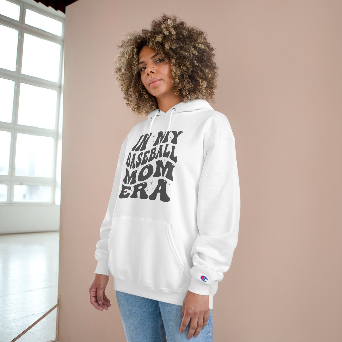 In My Baseball Mom Era Hoodie | Champion Sweatshirt for Sporty Moms | Perfect Gift for Baseball Season