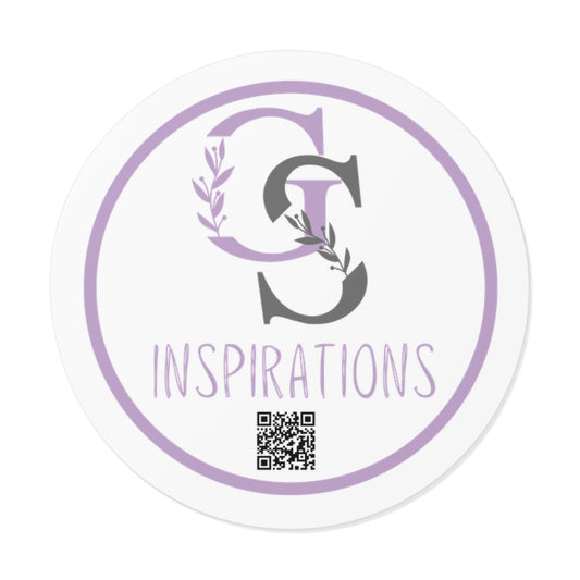 Inspirational Round Vinyl Stickers - Stylish Motivational Decals for Home & Office Decor