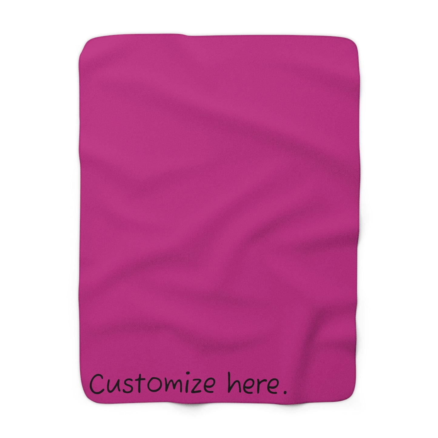 Sherpa Fleece Blanket In Pink