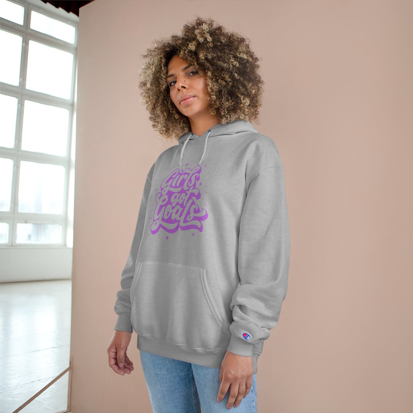 Inspirational Girls Goals Hoodie - Motivational Champion Pullover for Empowerment and Everyday Wear