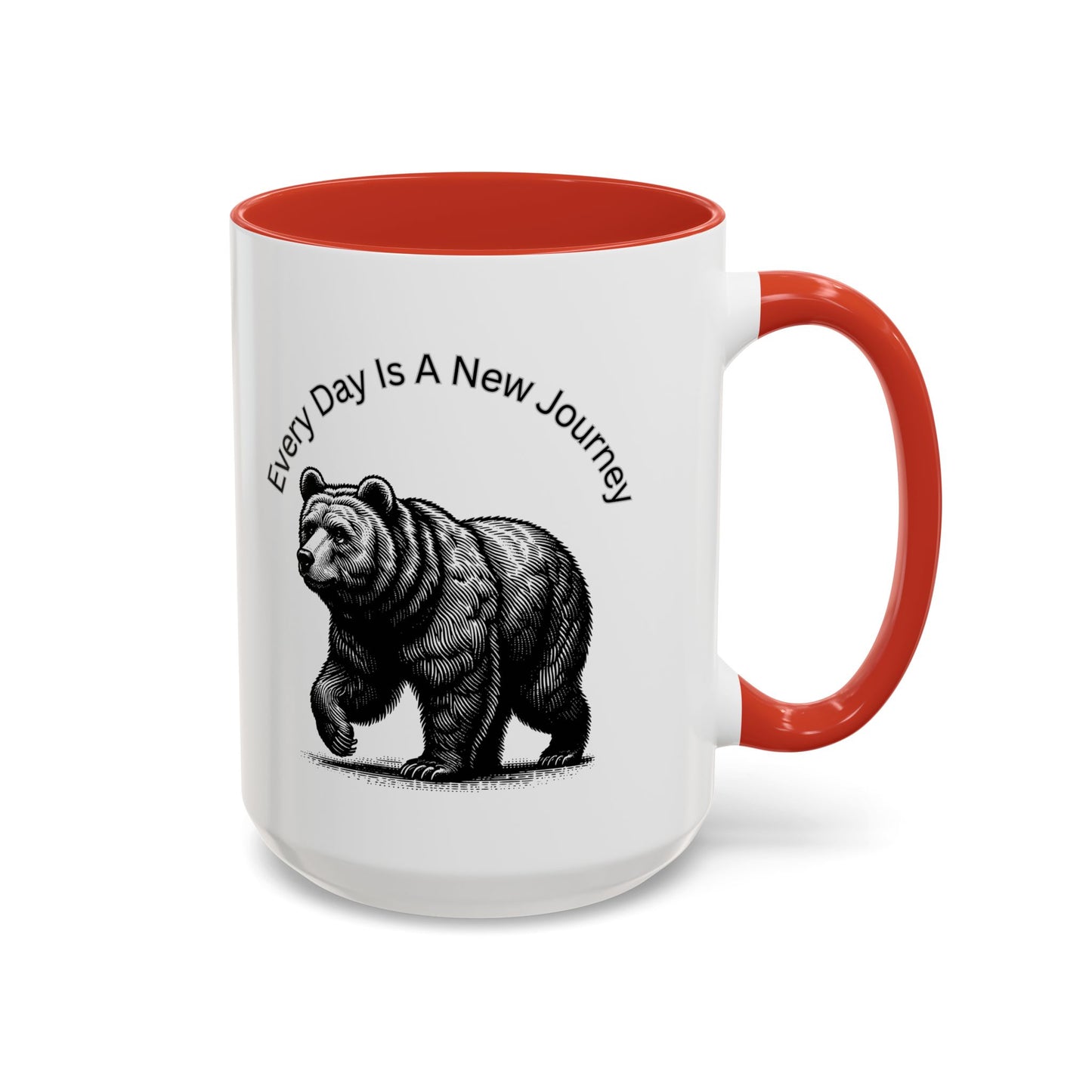 Every day is a new Journey Two tone Accent Coffee Mug (11, 15oz)