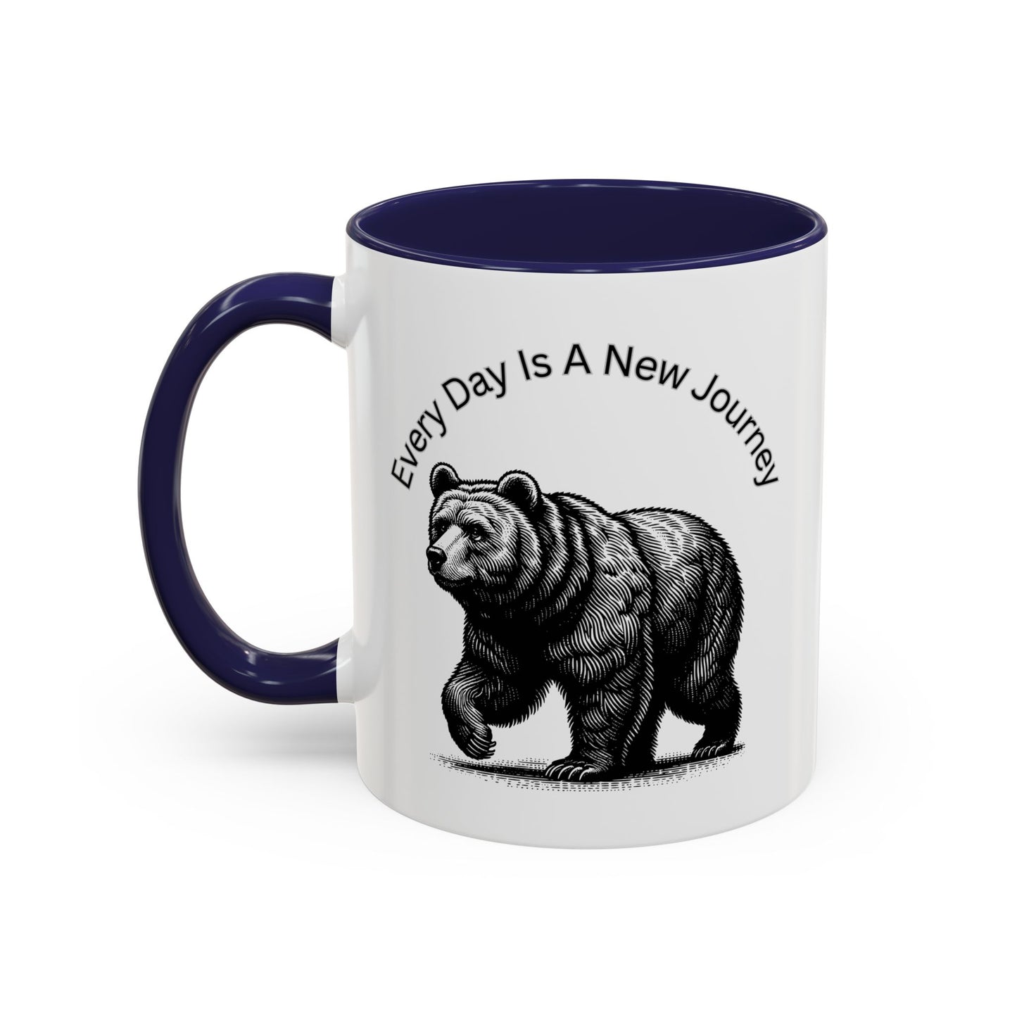 Every day is a new Journey Two tone Accent Coffee Mug (11, 15oz)