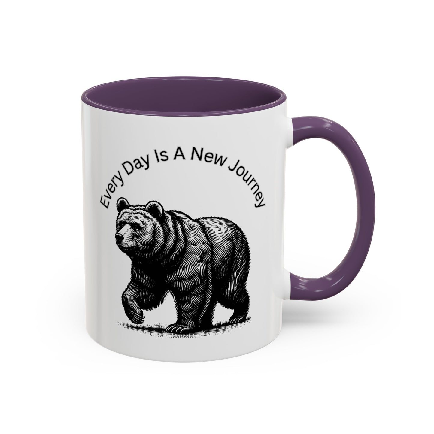 Every day is a new Journey Two tone Accent Coffee Mug (11, 15oz)