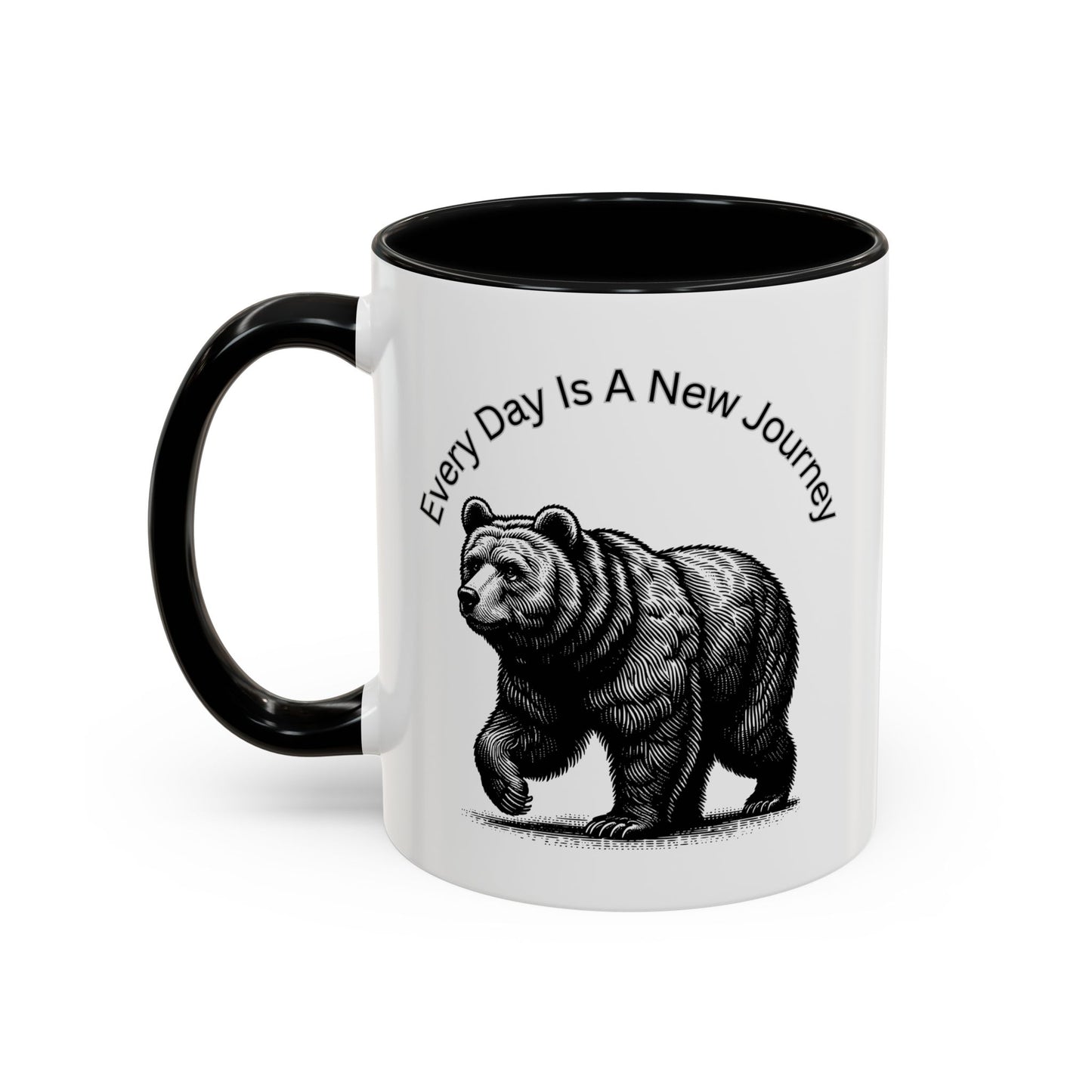 Every day is a new Journey Two tone Accent Coffee Mug (11, 15oz)