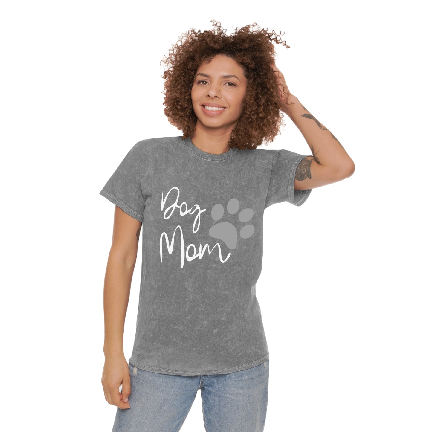 Dog Mom Mineral Wash Unisex T-Shirt