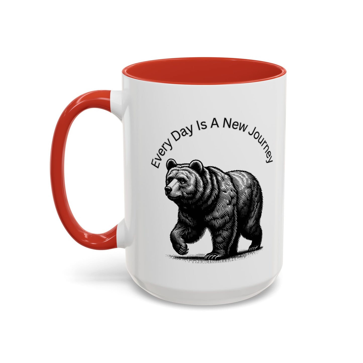 Every day is a new Journey Two tone Accent Coffee Mug (11, 15oz)