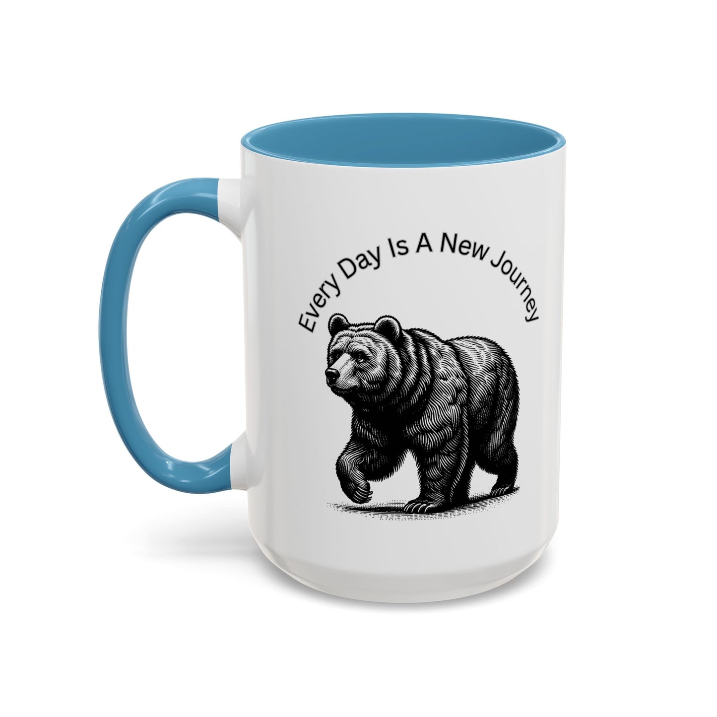 Every day is a new Journey Two tone Accent Coffee Mug (11, 15oz)