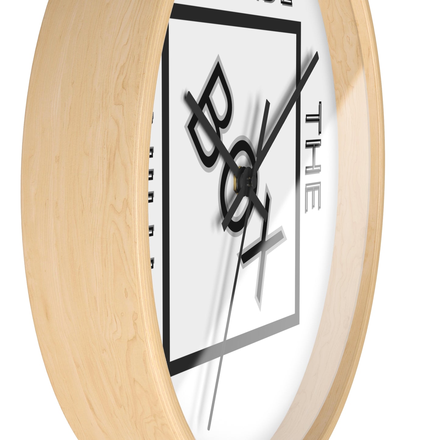 Motivational Wall Clock - "Think Outside the Box" - Modern Home Decor