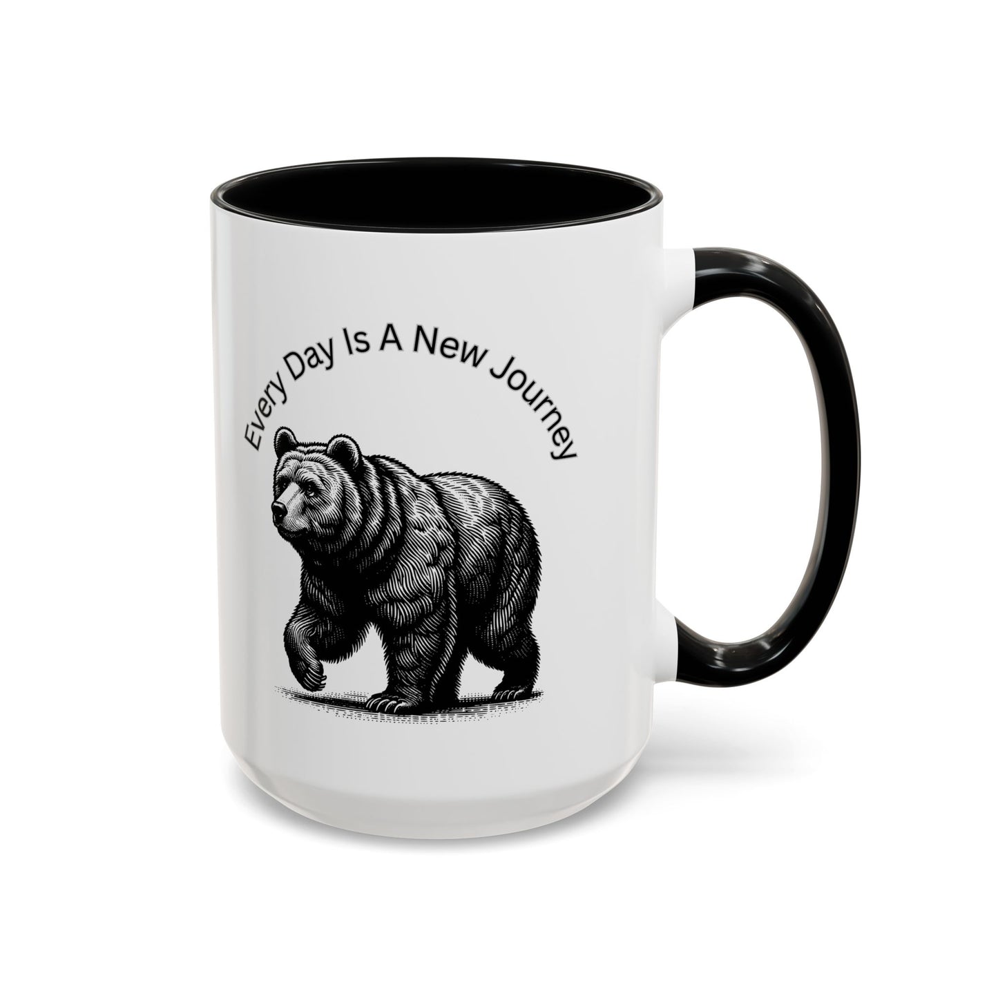 Every day is a new Journey Two tone Accent Coffee Mug (11, 15oz)