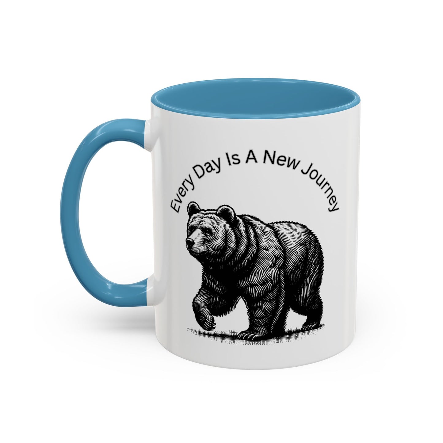 Every day is a new Journey Two tone Accent Coffee Mug (11, 15oz)