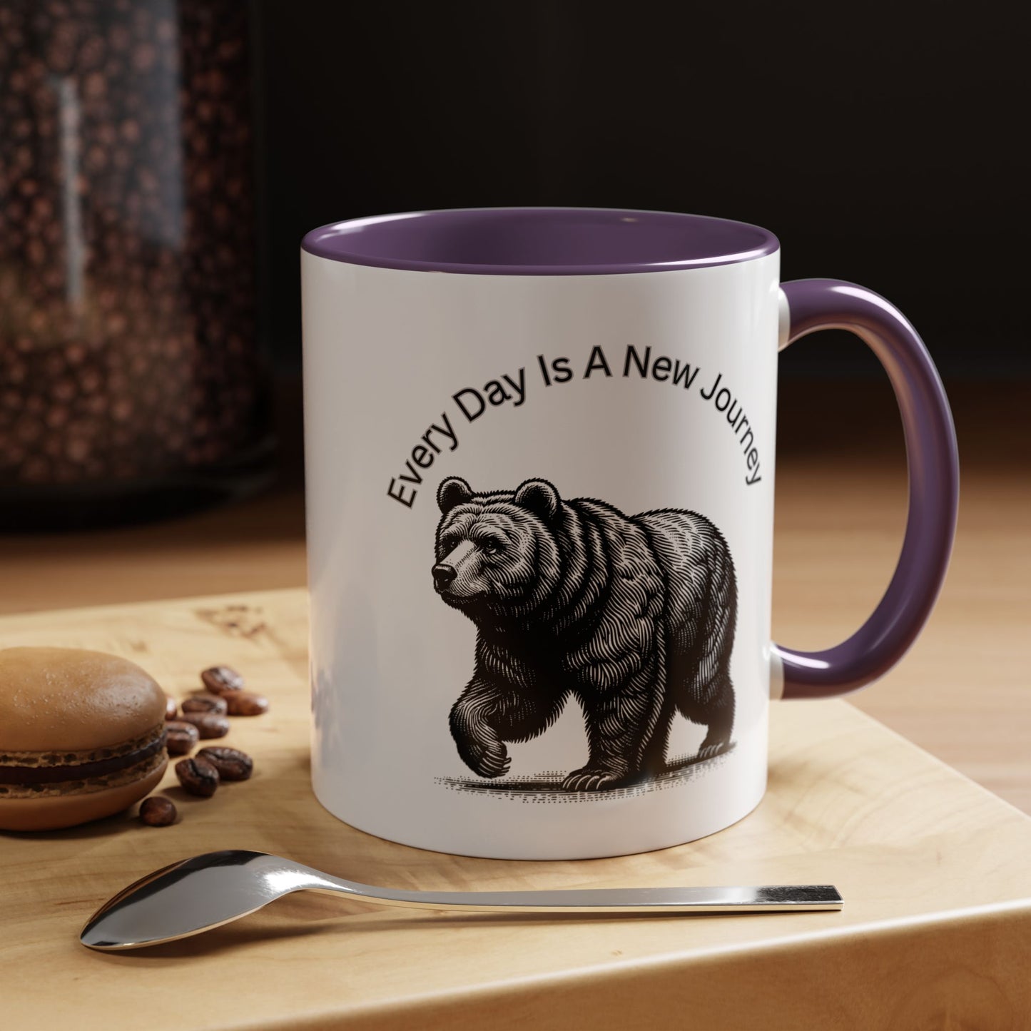 Every day is a new Journey Two tone Accent Coffee Mug (11, 15oz)