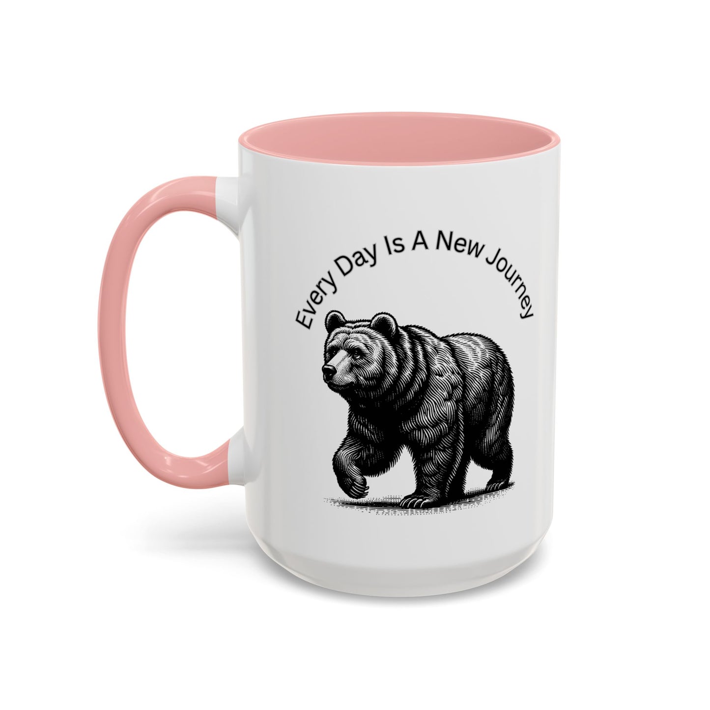 Every day is a new Journey Two tone Accent Coffee Mug (11, 15oz)