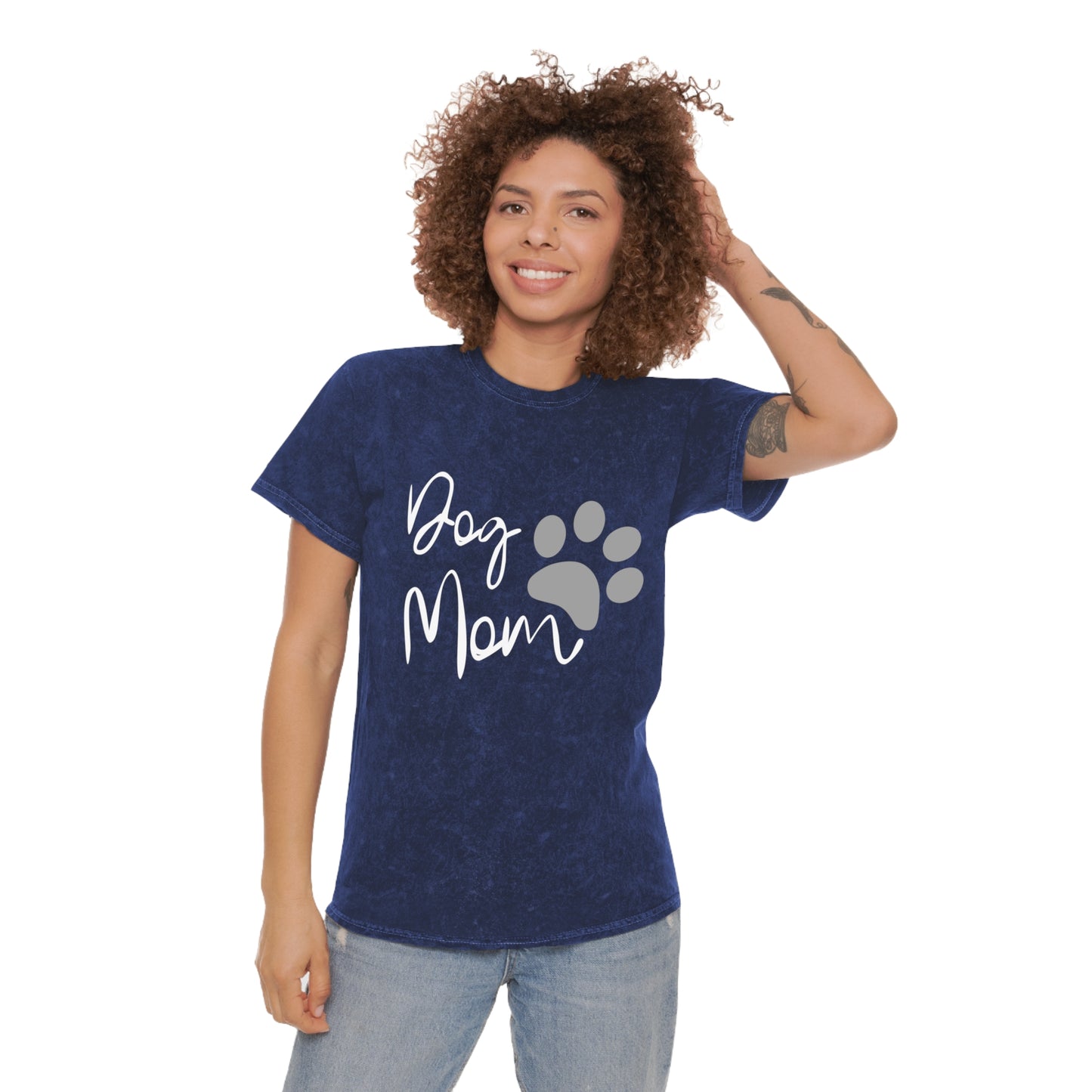 Dog Mom Mineral Wash Unisex T-Shirt