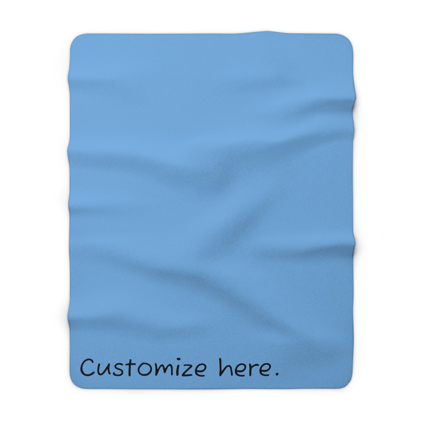 Sherpa Fleece Blanket in Light Blue