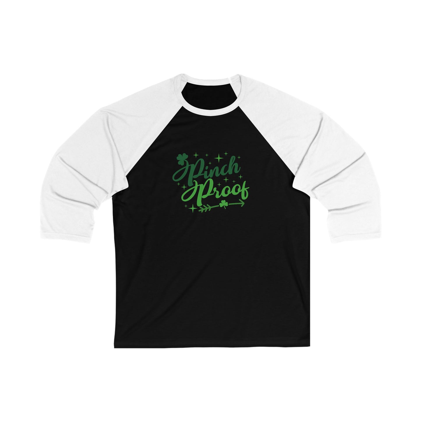 Unisex 3/4 Sleeve Baseball Tee - Pinch Proof St. Patrick’s Day Shirt