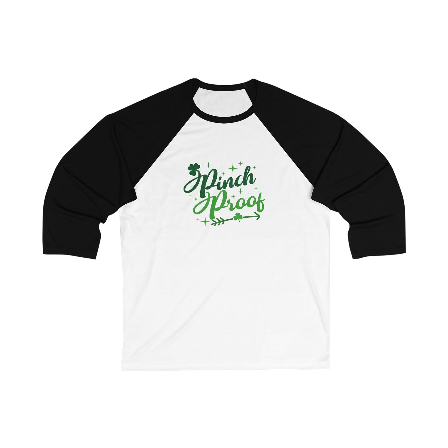 Unisex 3/4 Sleeve Baseball Tee - Pinch Proof St. Patrick’s Day Shirt