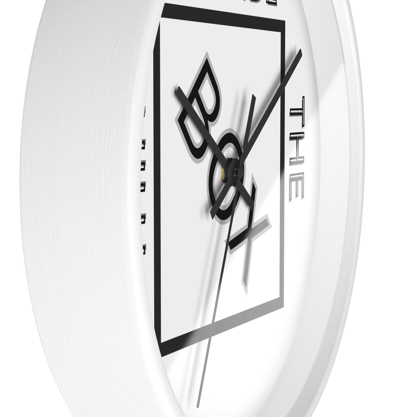 Motivational Wall Clock - "Think Outside the Box" - Modern Home Decor