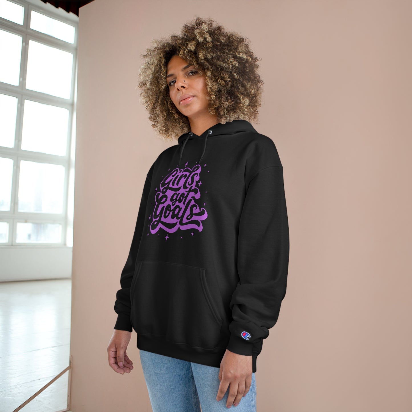 Inspirational Girls Goals Hoodie - Motivational Champion Pullover for Empowerment and Everyday Wear