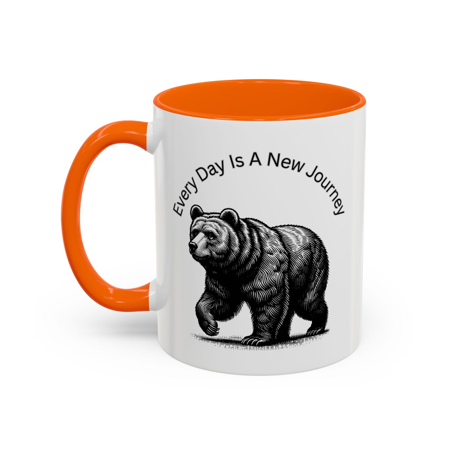 Every day is a new Journey Two tone Accent Coffee Mug (11, 15oz)