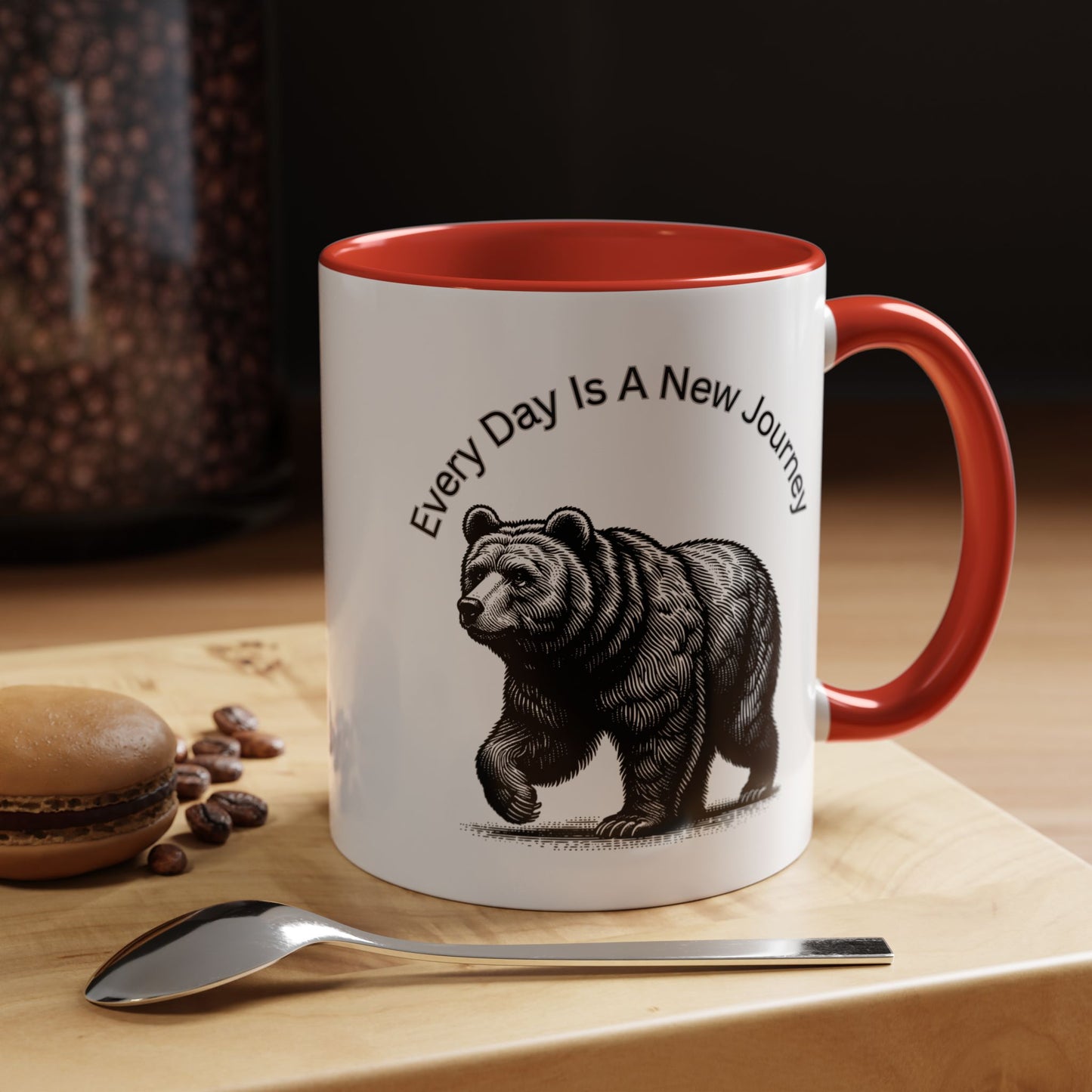 Every day is a new Journey Two tone Accent Coffee Mug (11, 15oz)